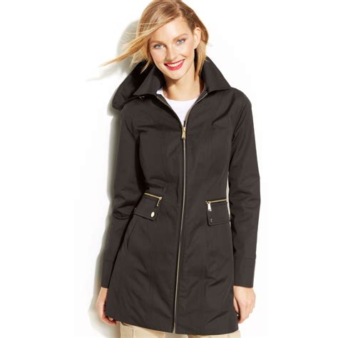 michael kors raincoat zipper